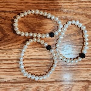 Elegant Pearl Beaded Bracelets